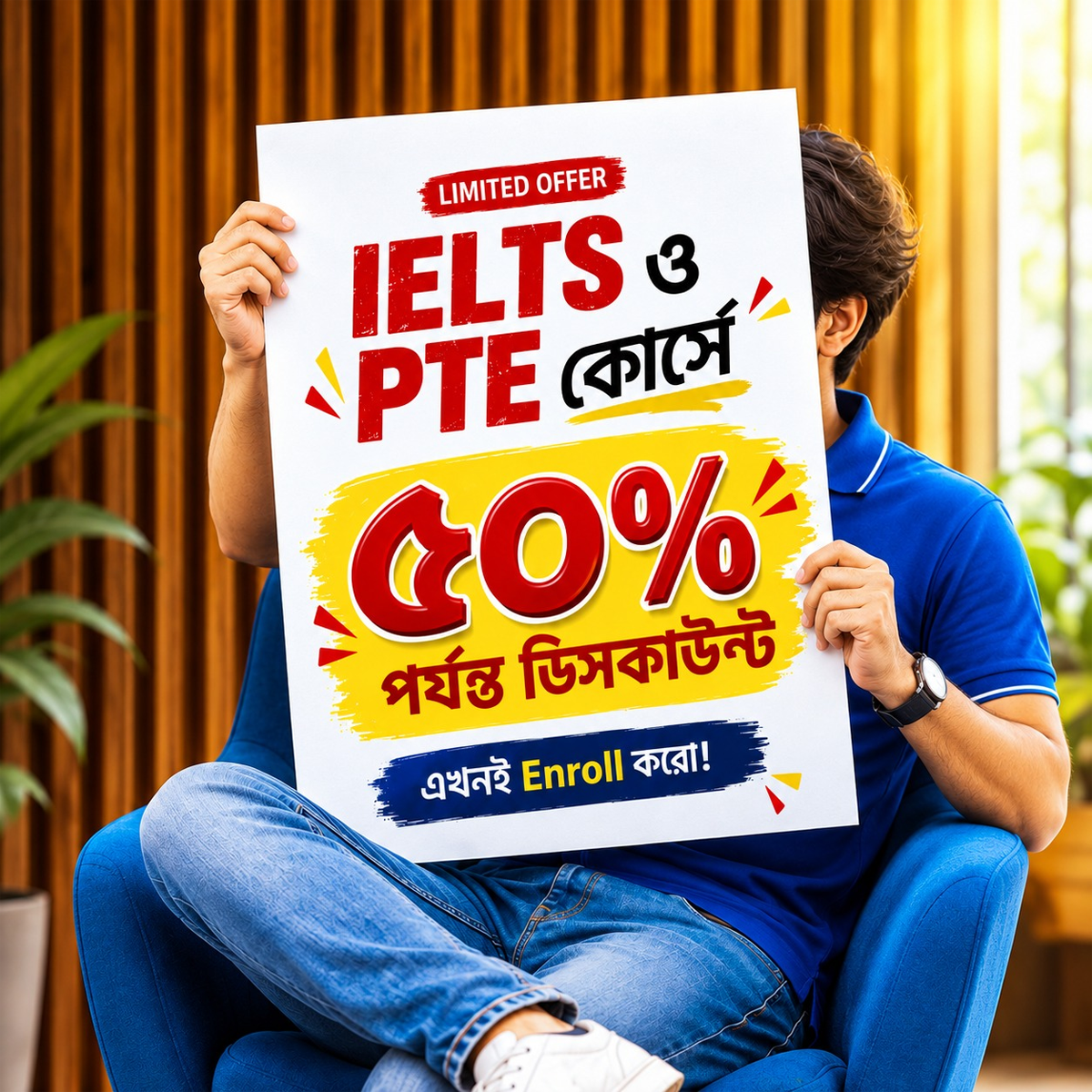 Up to 50% Discount on IELTS & PTE Courses